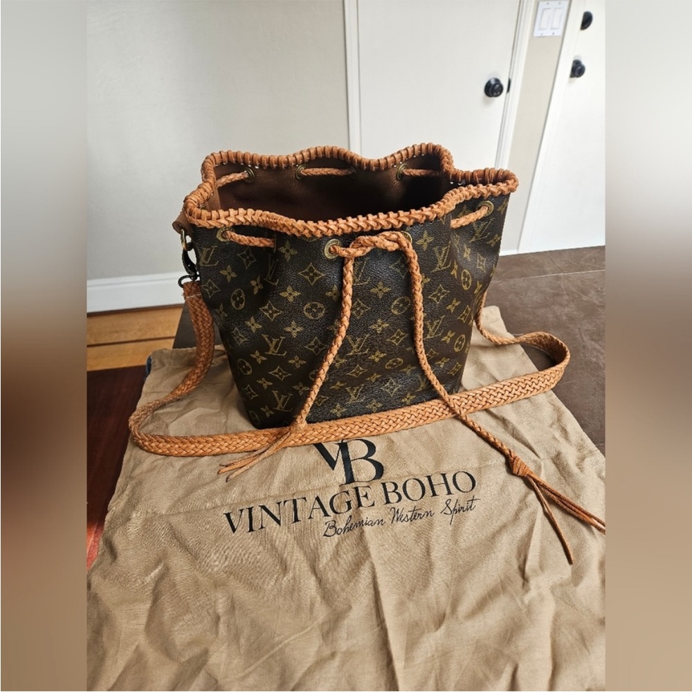 Vintage boho bag Louis Vuitton champagne vachetta